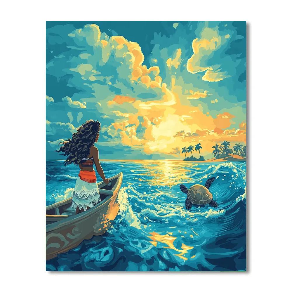 Moana Ocean Horizon Journey Paint by numbers kits