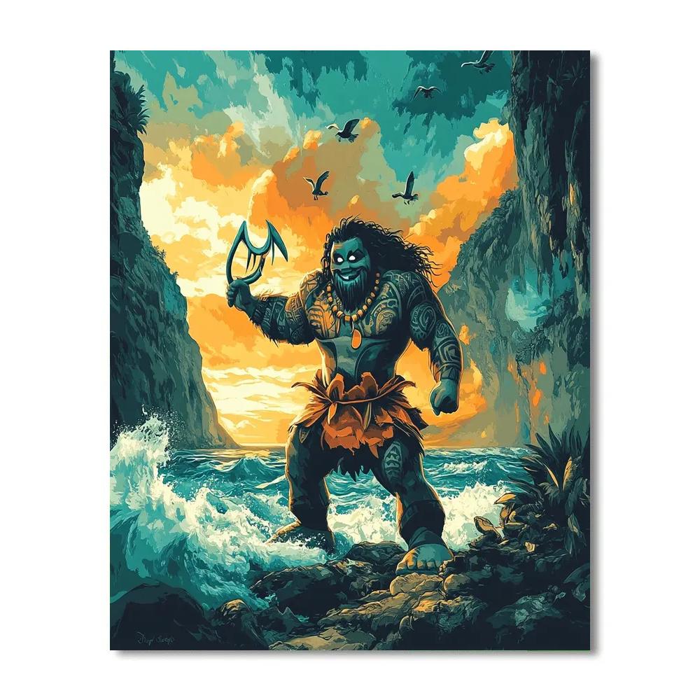 Maui Heroic Wave Moment painting number kit
