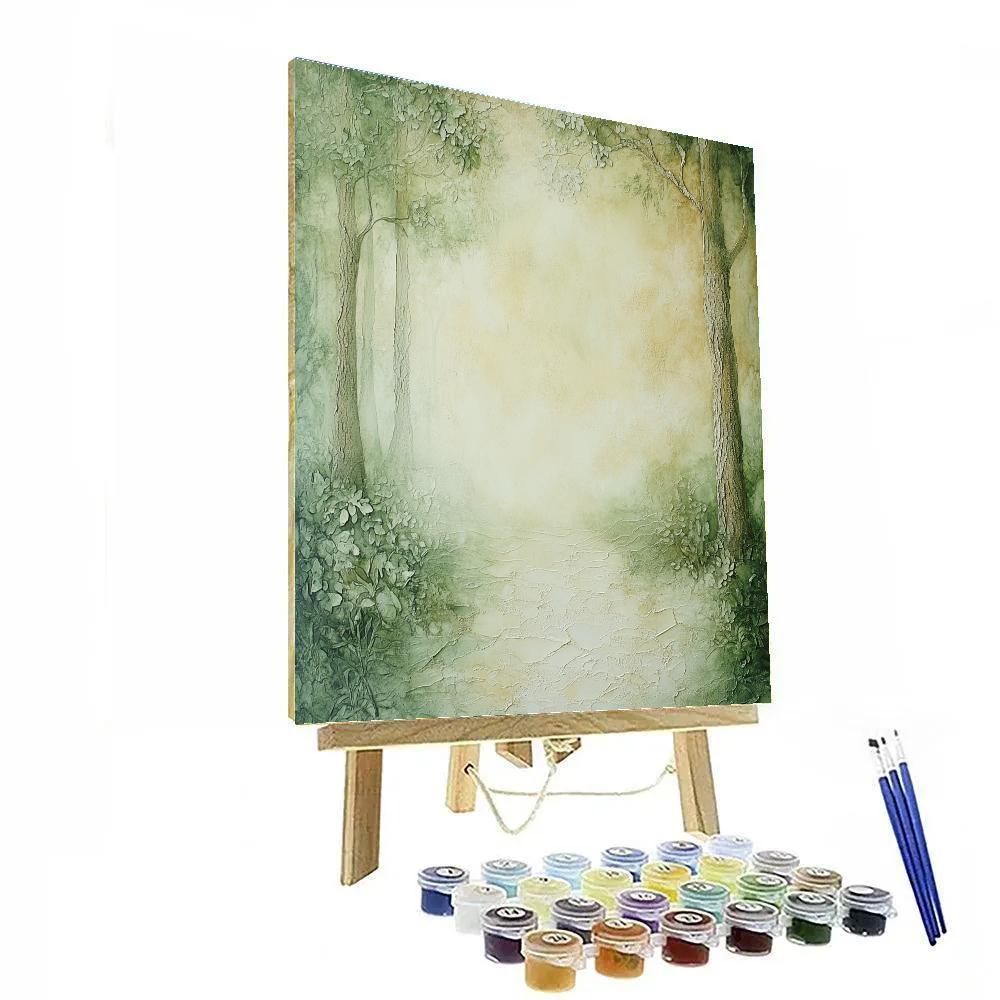 Max Ernst Inspired Abstract Forest Whispers Number painting