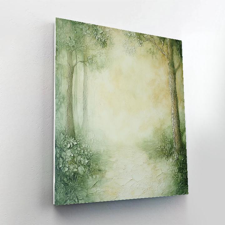 Max Ernst Inspired Abstract Forest Whispers Number painting