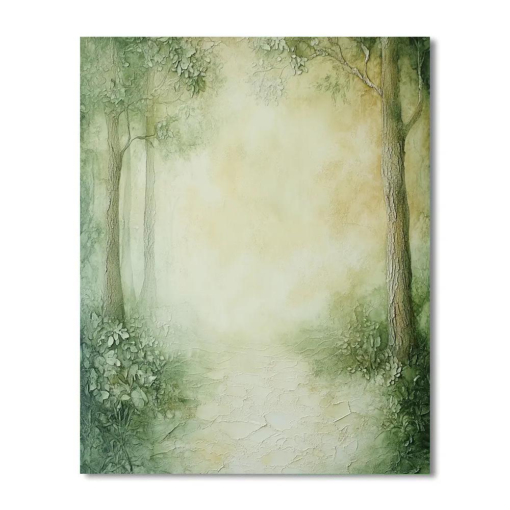 Max Ernst Inspired Abstract Forest Whispers Number painting