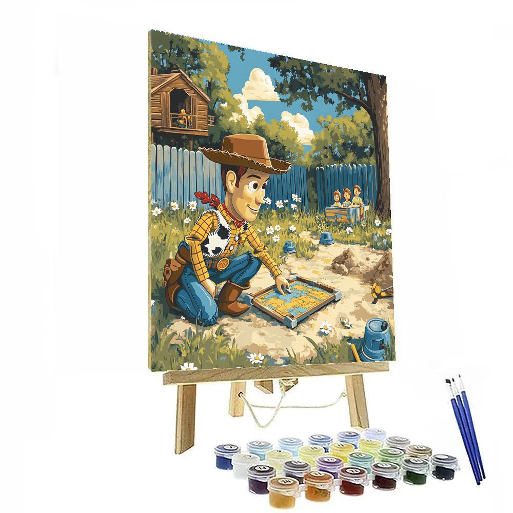 Woody Backyard Rescue Plan Numbered painting kits