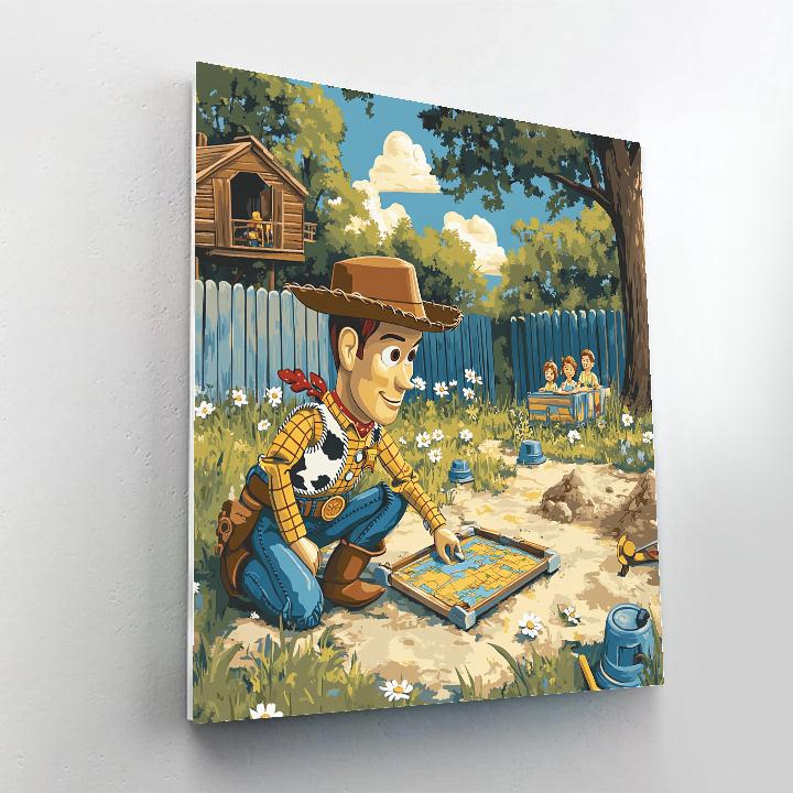 Woody Backyard Rescue Plan Numbered painting kits