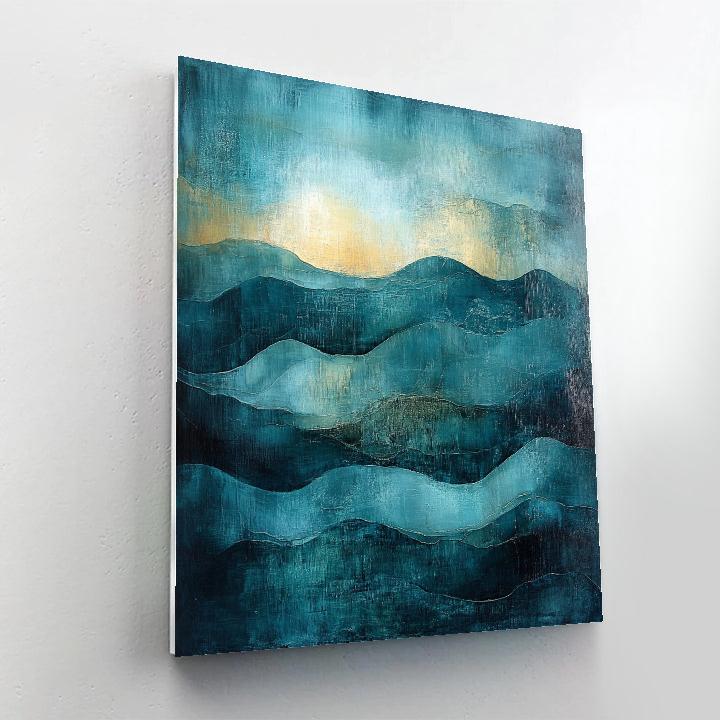 Max Ernst Inspired Surreal Ocean Currents Painting by numbers kit