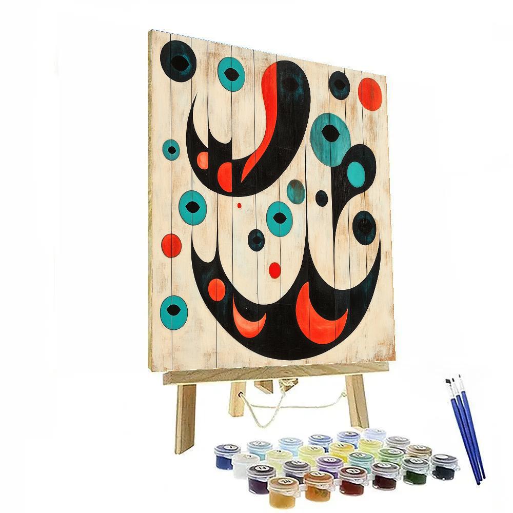 Joan Miró Inspired Silent Symphony paint by number
