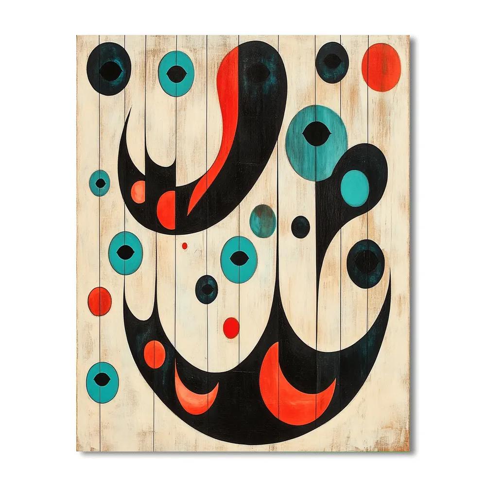 Joan Miró Inspired Silent Symphony paint by number