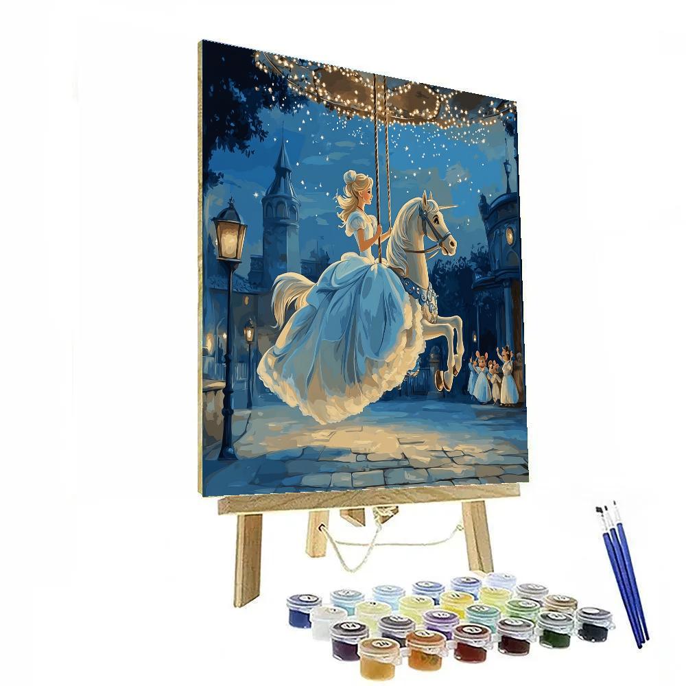 Cinderella Twilight Carousel Wish Number painting