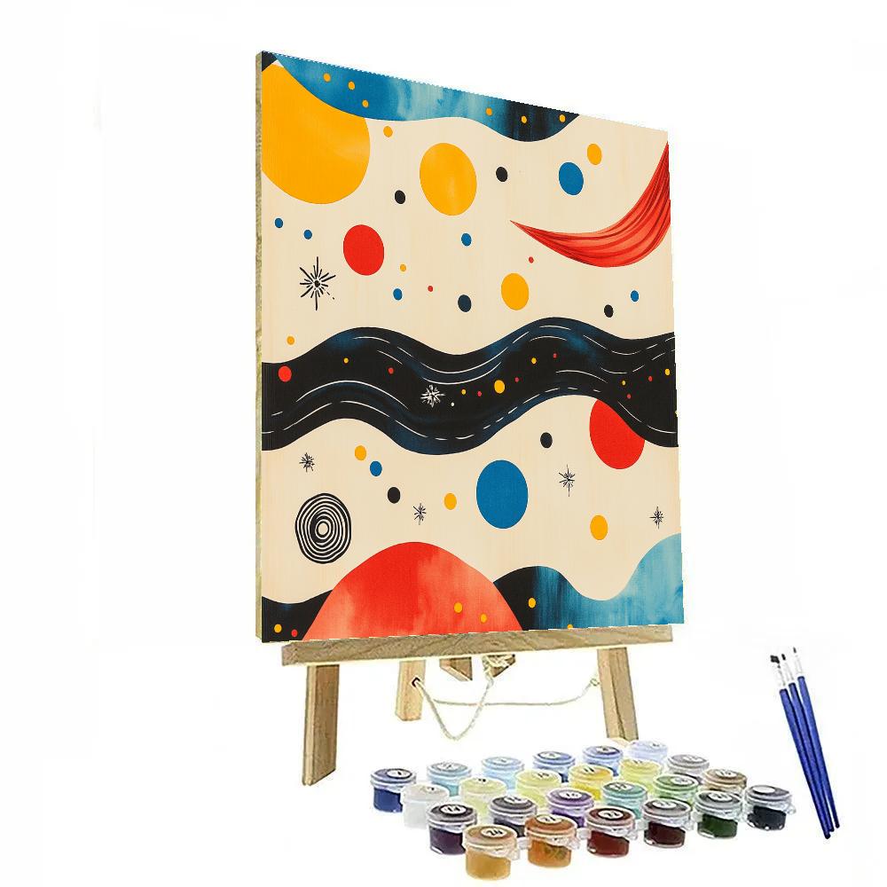 Joan Miró Inspired Pulsar Constellation Dream paint by number