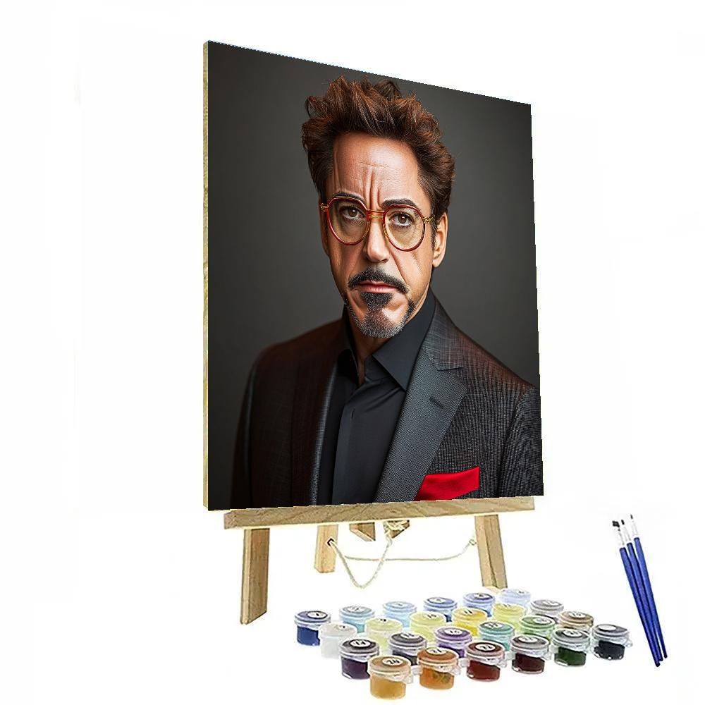 Robert Downey Jr.: Forging The Iron Legacy Of Tony Stark paint by numbers