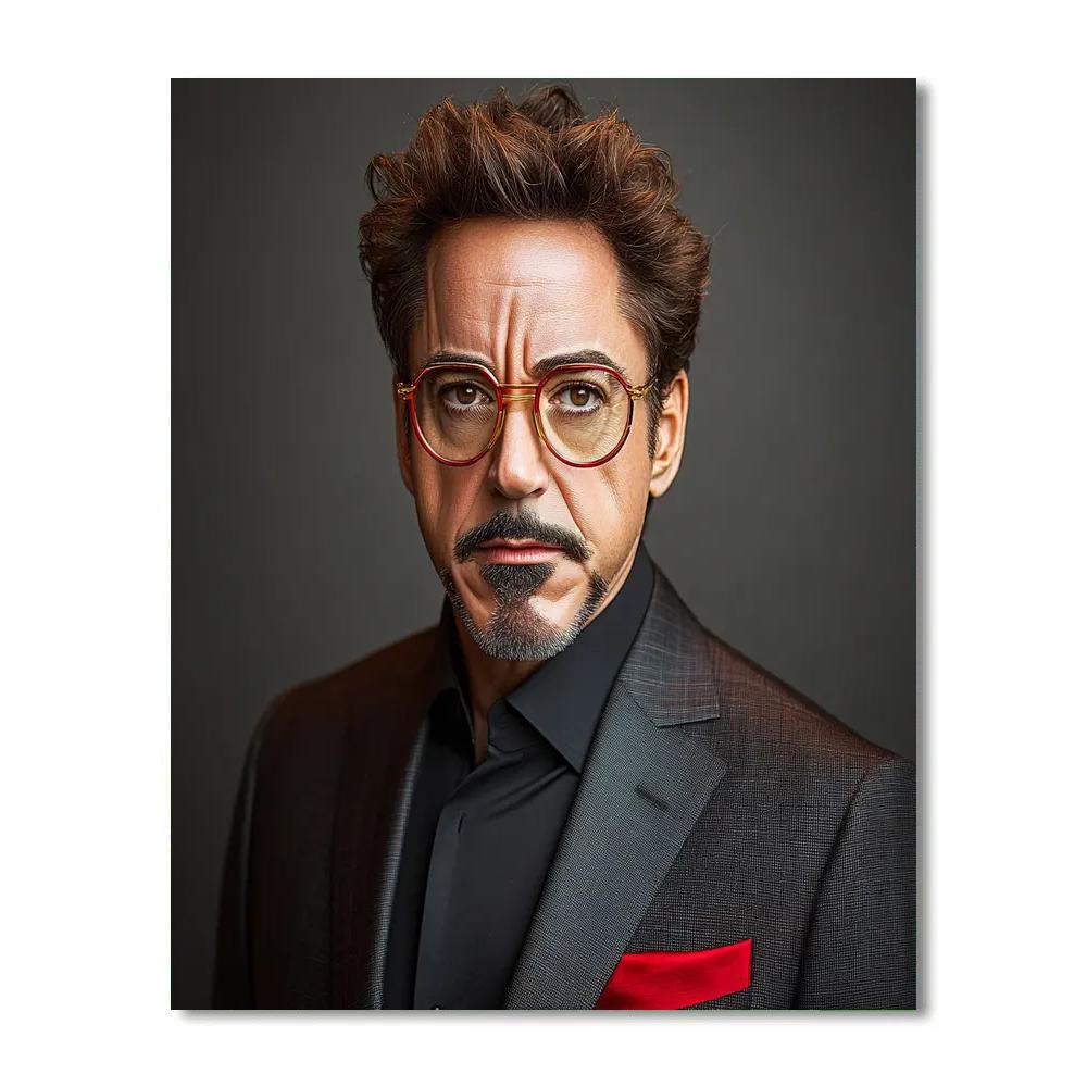 Robert Downey Jr.: Forging The Iron Legacy Of Tony Stark paint by numbers