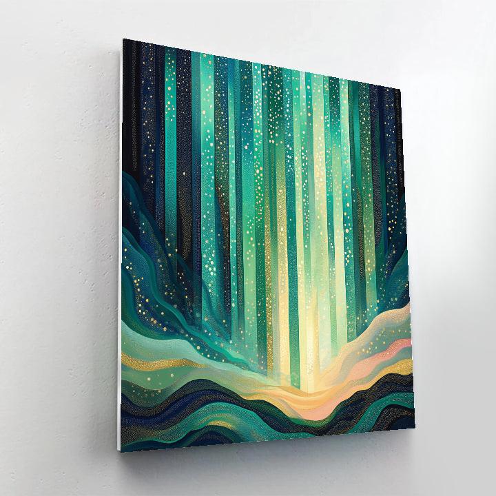 Georges Seurat Inspired Aurora Prism painting number kit