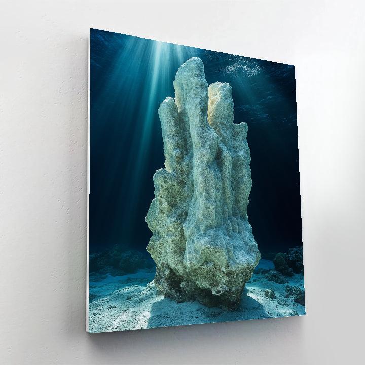 Michelangelo Inspired Coral Titan paint by number