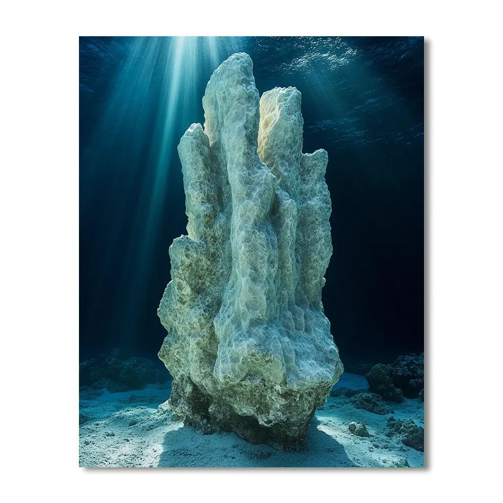 Michelangelo Inspired Coral Titan paint by number