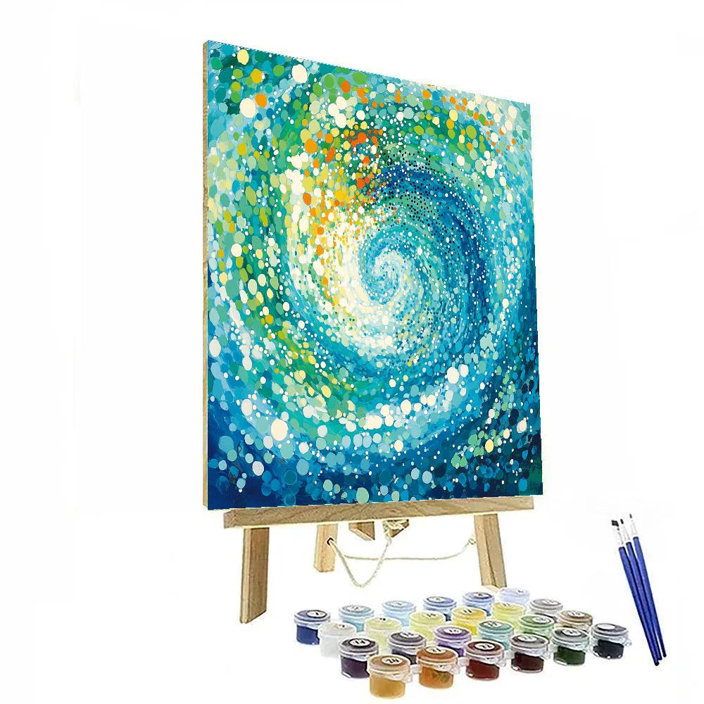 Georges Seurat Inspired Vibrant Abstract Ocean Paint by numbers kits