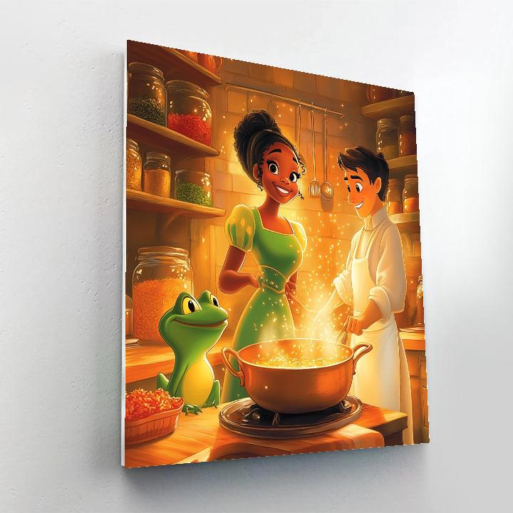 Tiana Cooking Up Magic paint by color