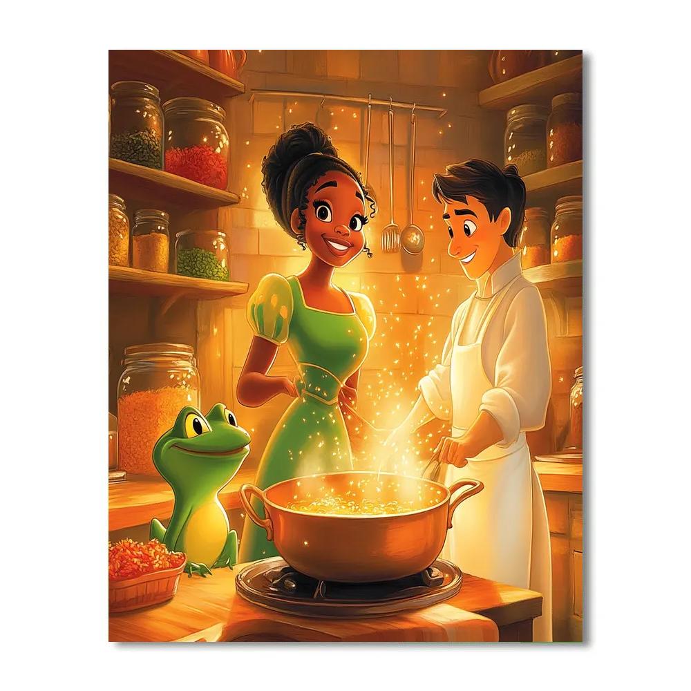 Tiana Cooking Up Magic paint by color