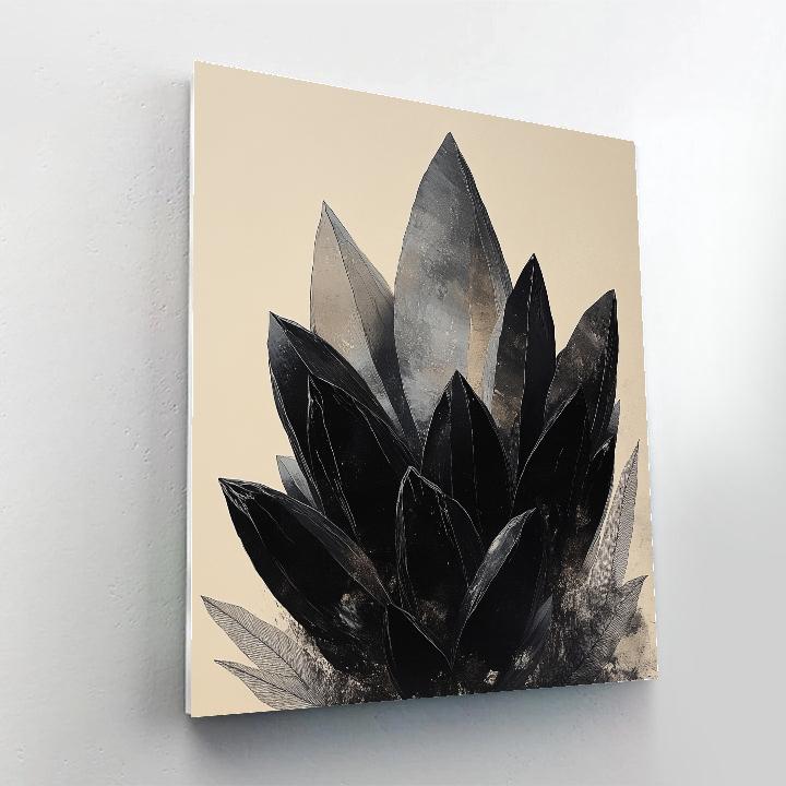 Michelangelo Inspired Obsidian Blossom paint by number