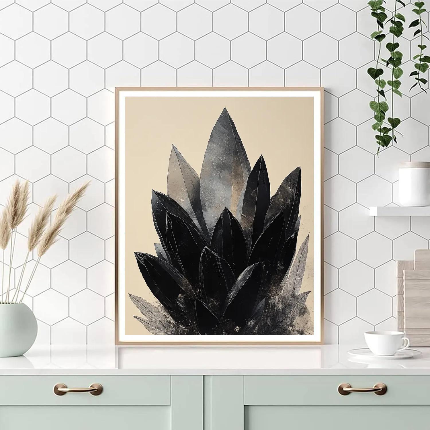 Michelangelo Inspired Obsidian Blossom paint by number