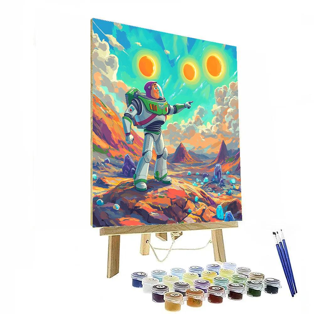 Buzz Lightyear Galactic Patrol painting number kit