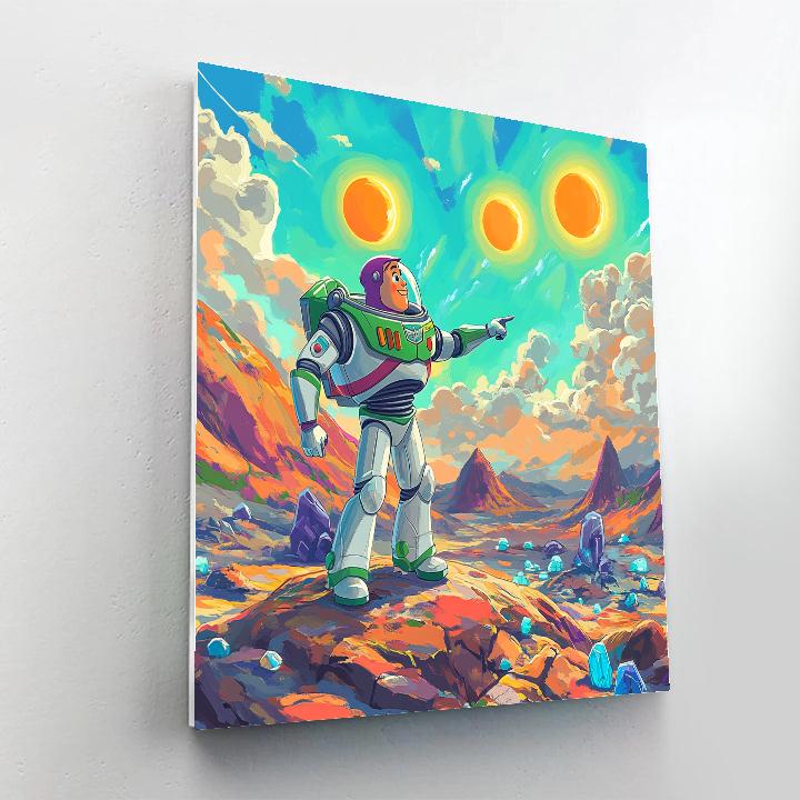 Buzz Lightyear Galactic Patrol painting number kit