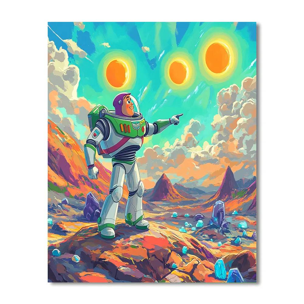 Buzz Lightyear Galactic Patrol painting number kit