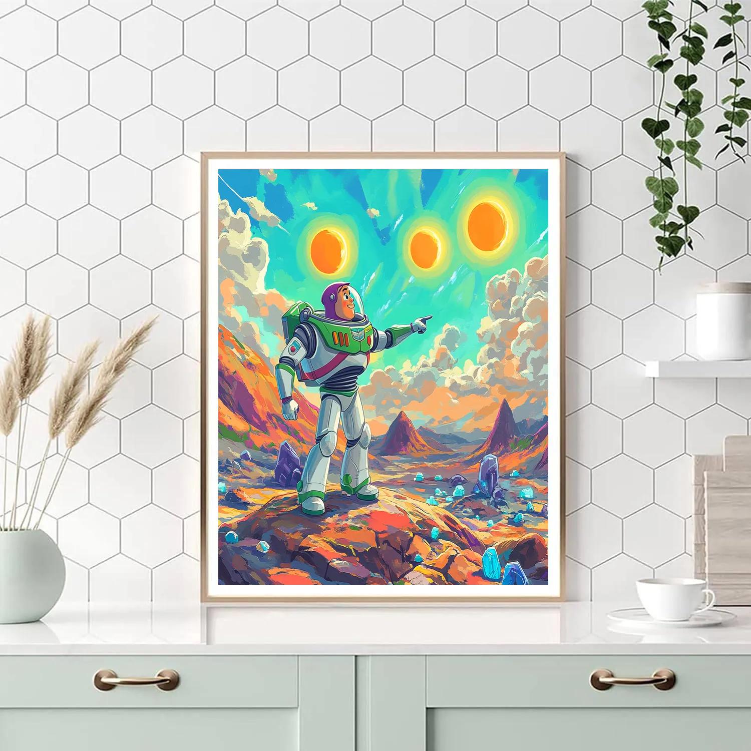 Buzz Lightyear Galactic Patrol painting number kit