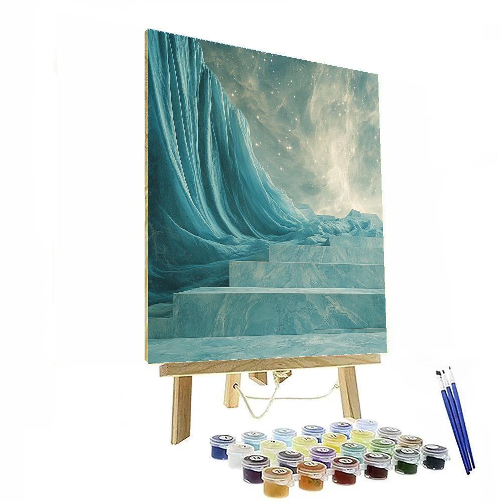 Michelangelo Inspired Polar Aurora Mantle paint by color