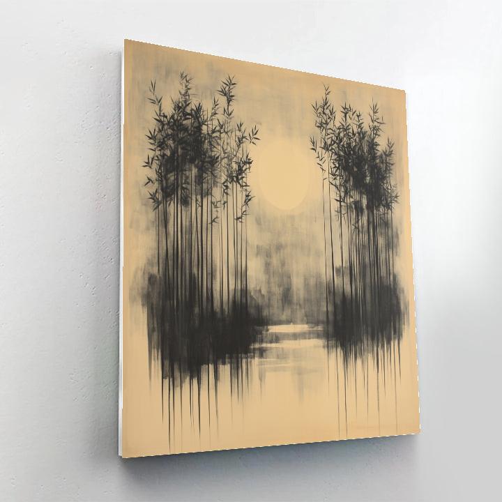 Zhao Mengfu Inspired Celestial Bamboo Rhythm Numbered painting kits