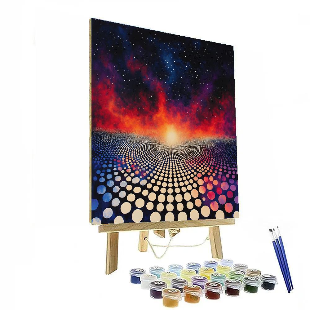 Yayoi Kusama Inspired Celestial Infinite Dots Numbered painting kits