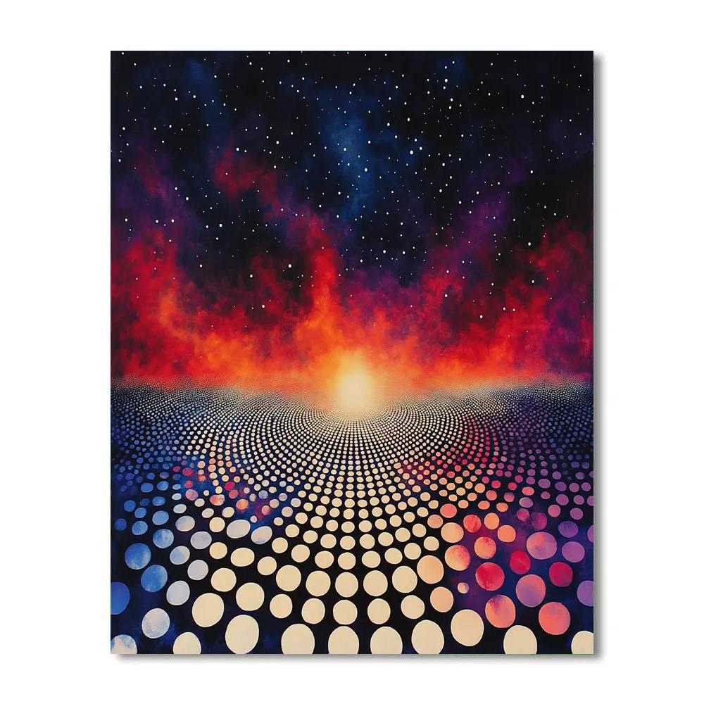 Yayoi Kusama Inspired Celestial Infinite Dots Numbered painting kits