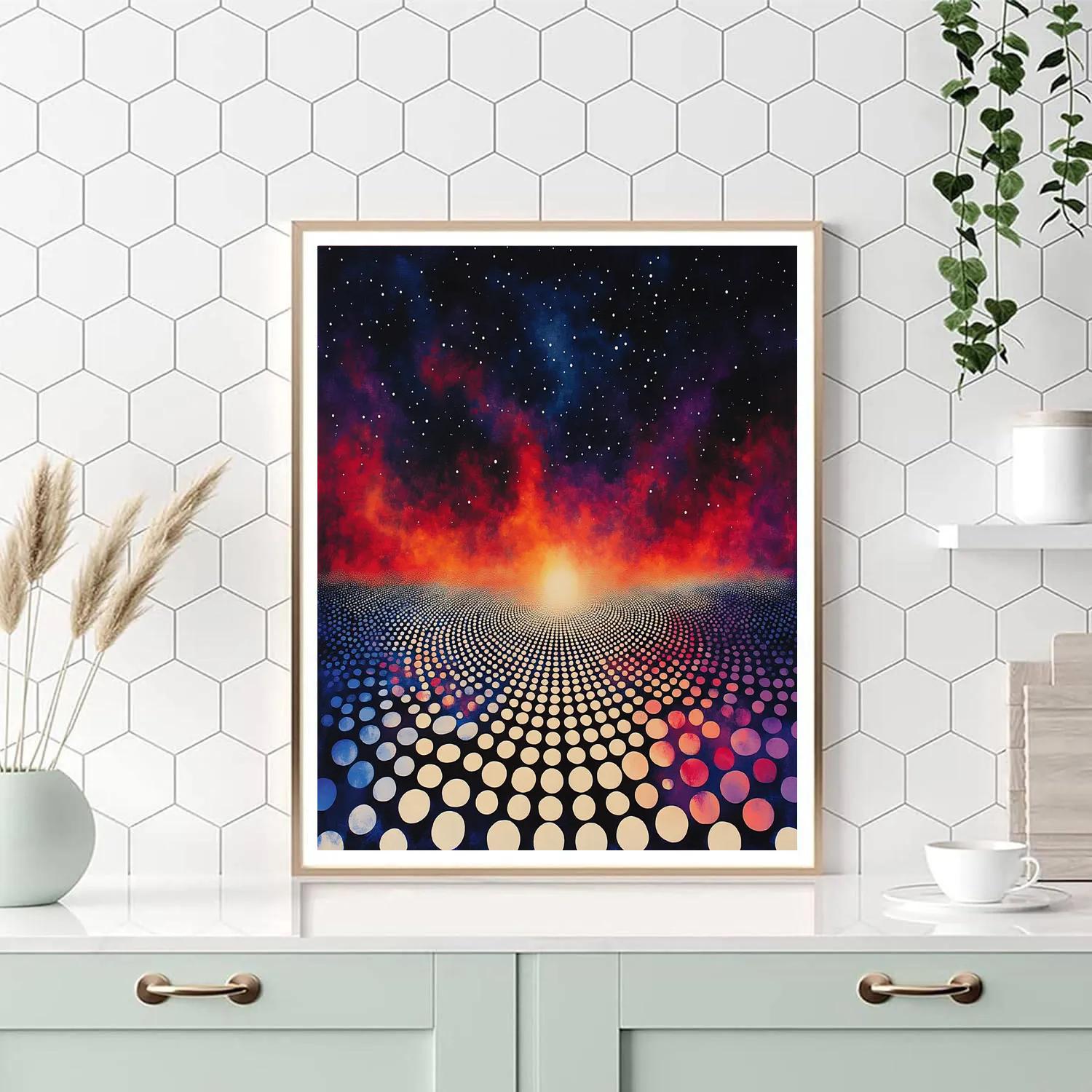 Yayoi Kusama Inspired Celestial Infinite Dots Numbered painting kits