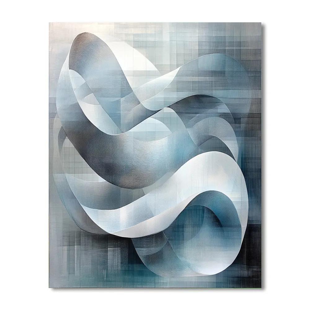 M.C. Escher Inspired Paradoxical Waveforms paint by numbers