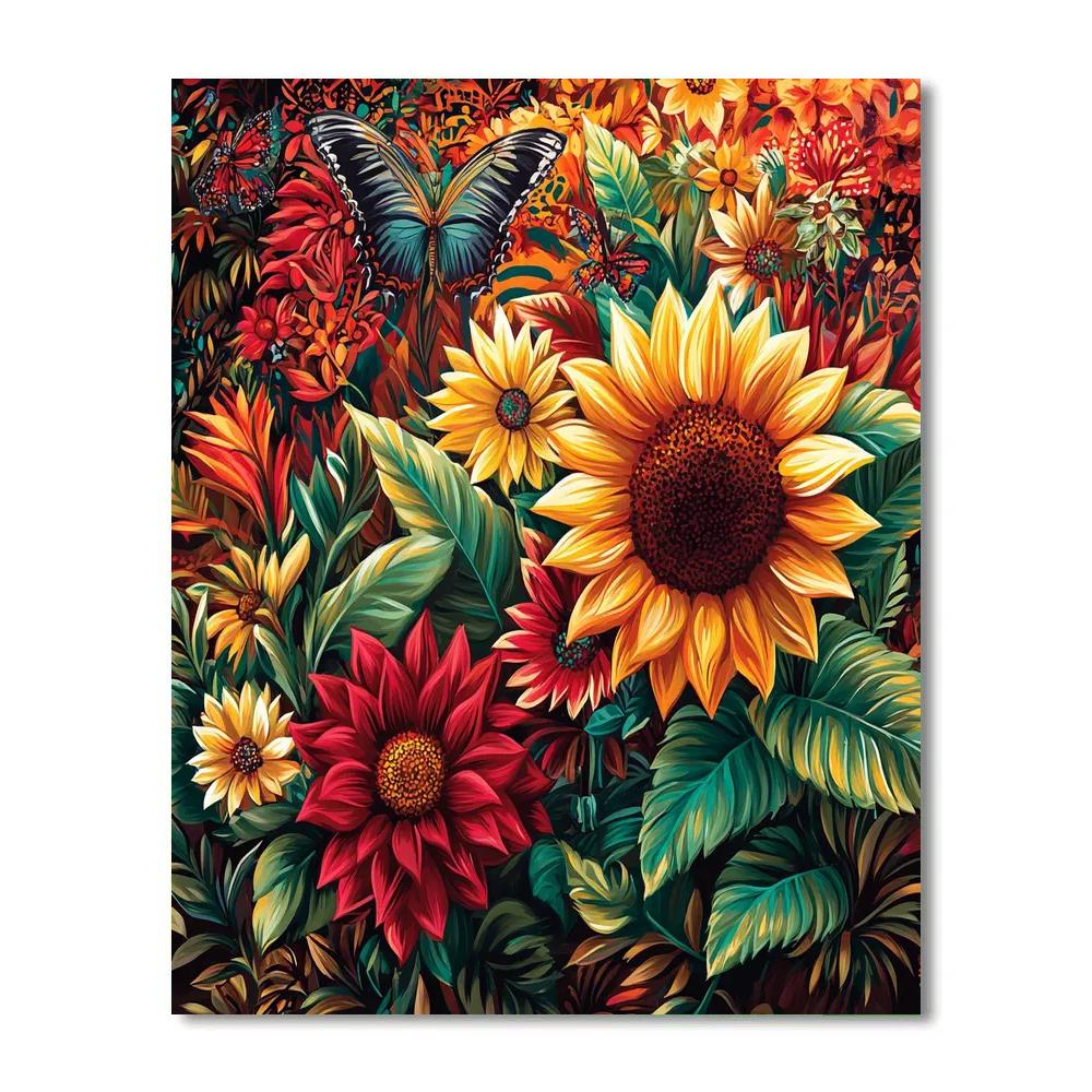 Frida Kahlo Inspired Garden Of Dreams Paint by numbers art