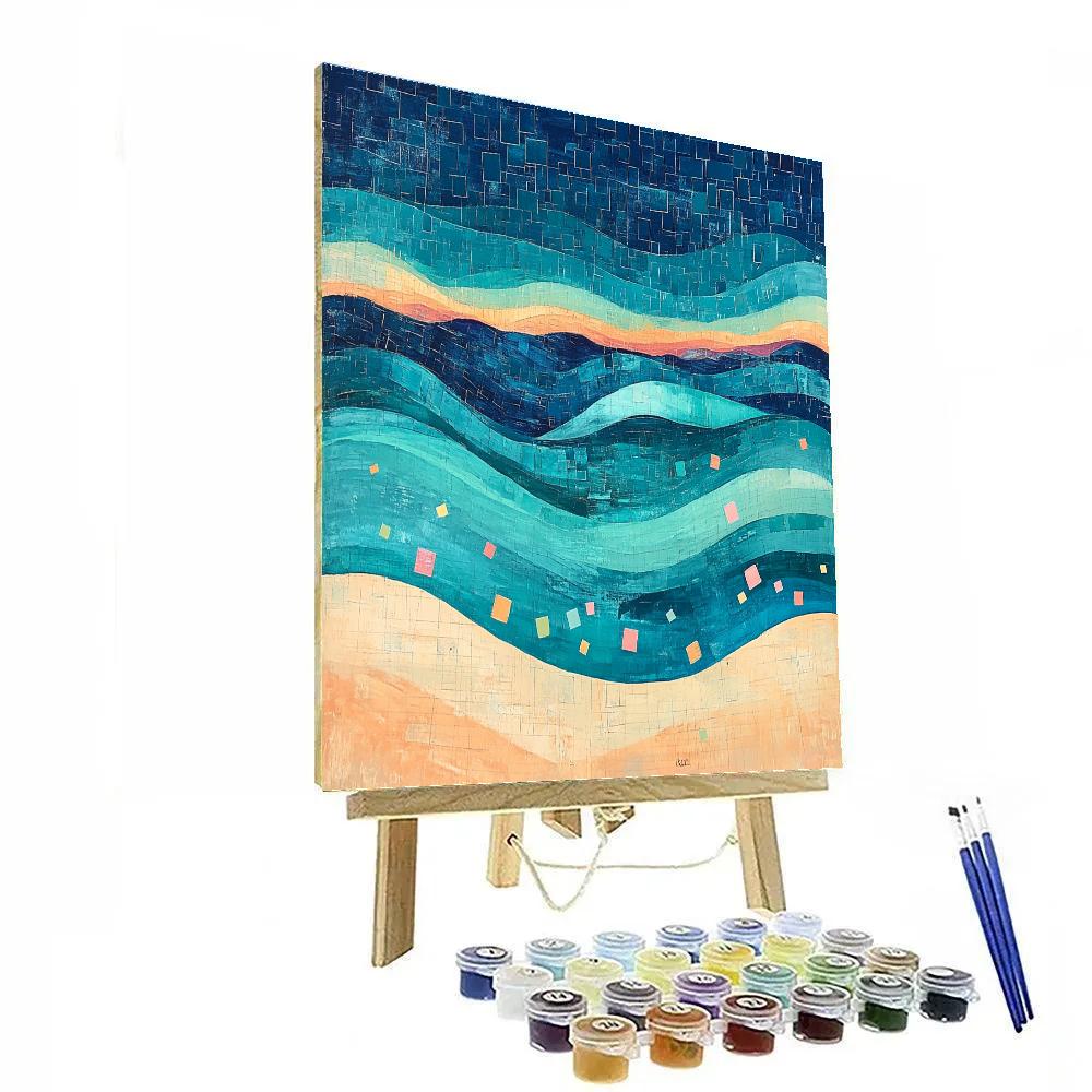 Paul Klee Inspired Ocean Of Notes Paint by numbers kits