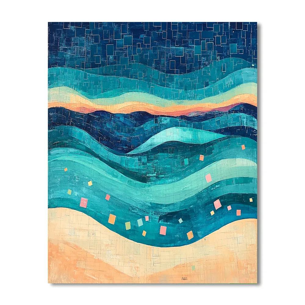 Paul Klee Inspired Ocean Of Notes Paint by numbers kits
