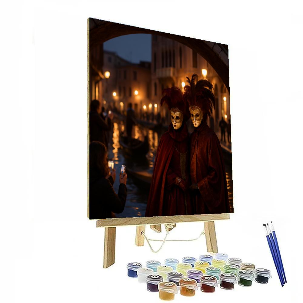 Venetian Carnival Masked Elegance DIY paint by numbers