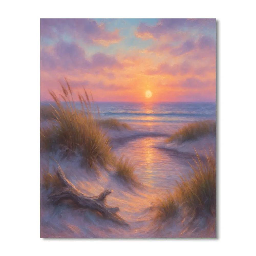 Coastal Dune Twilight Paint by numbers kits