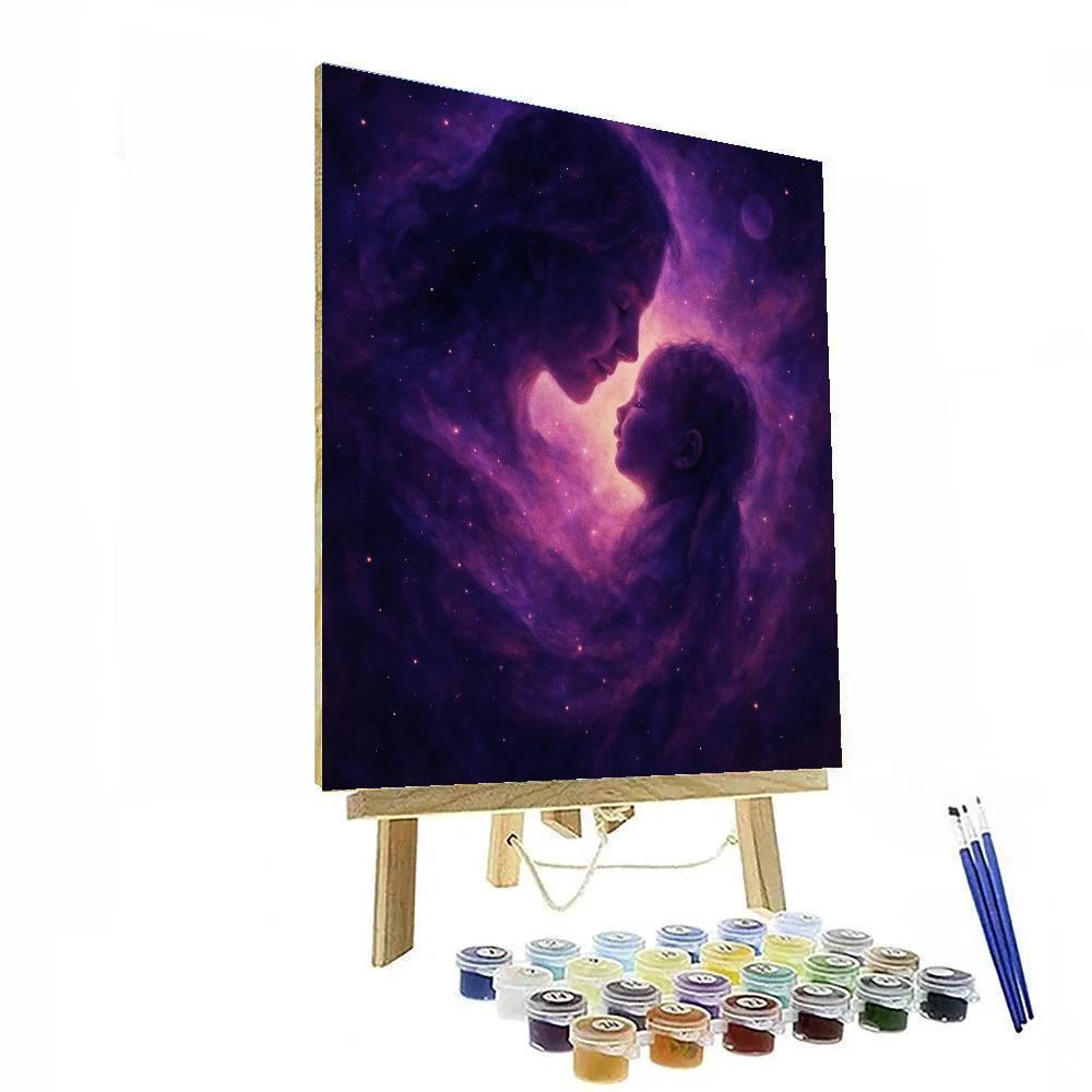 Mother And Child Nebula Embrace Paint by numbers art