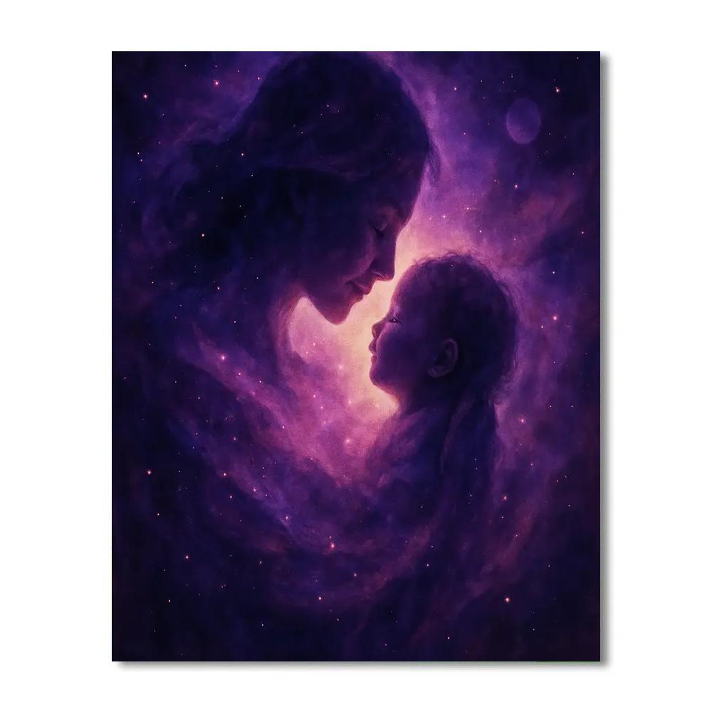 Mother And Child Nebula Embrace Paint by numbers art
