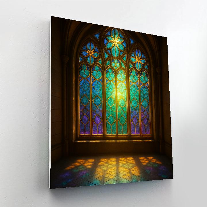 Stained Glass Aurora Painting by numbers kit