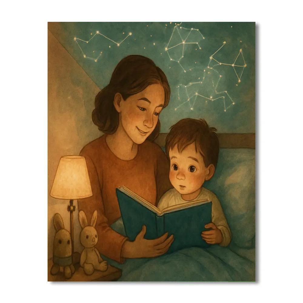 Cosmic Bedtime Story Numbered painting kits