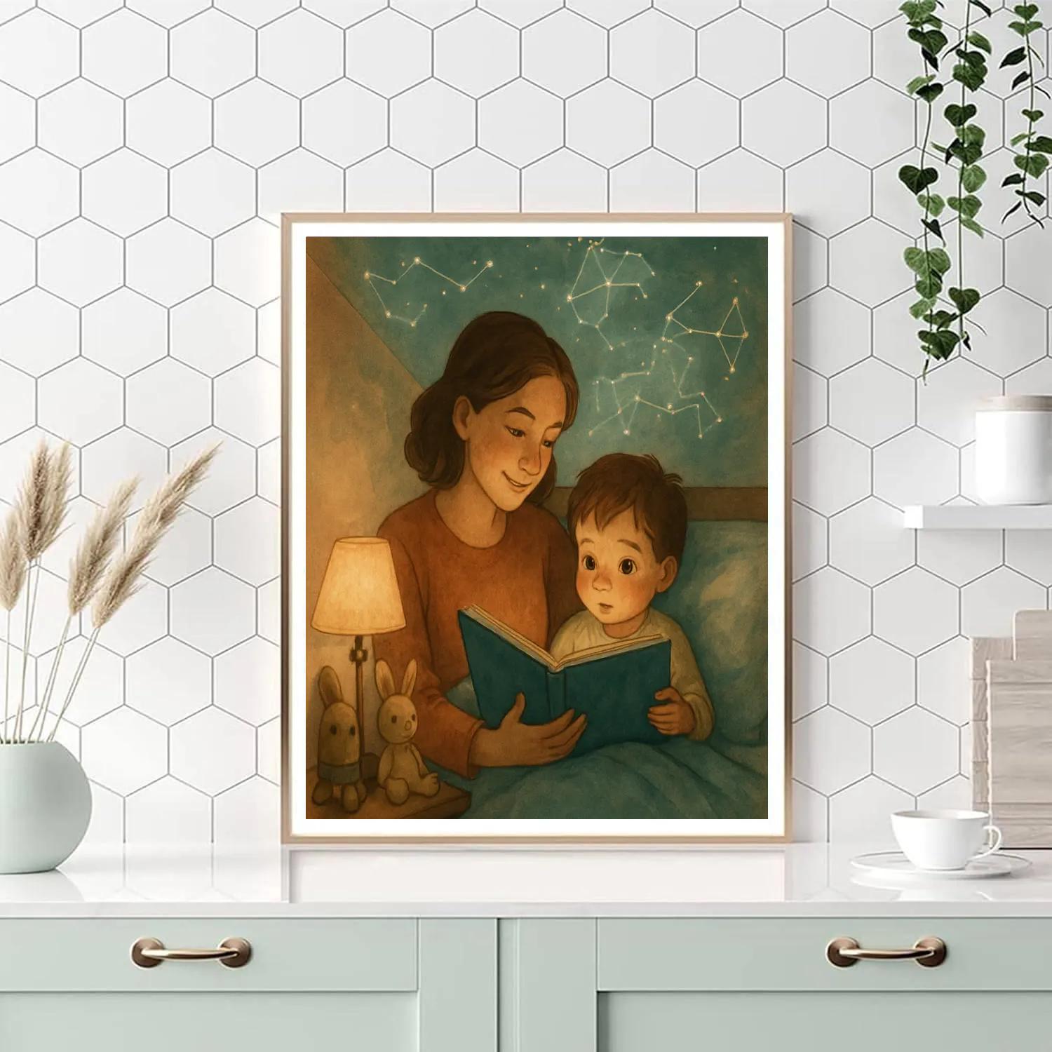 Cosmic Bedtime Story Numbered painting kits