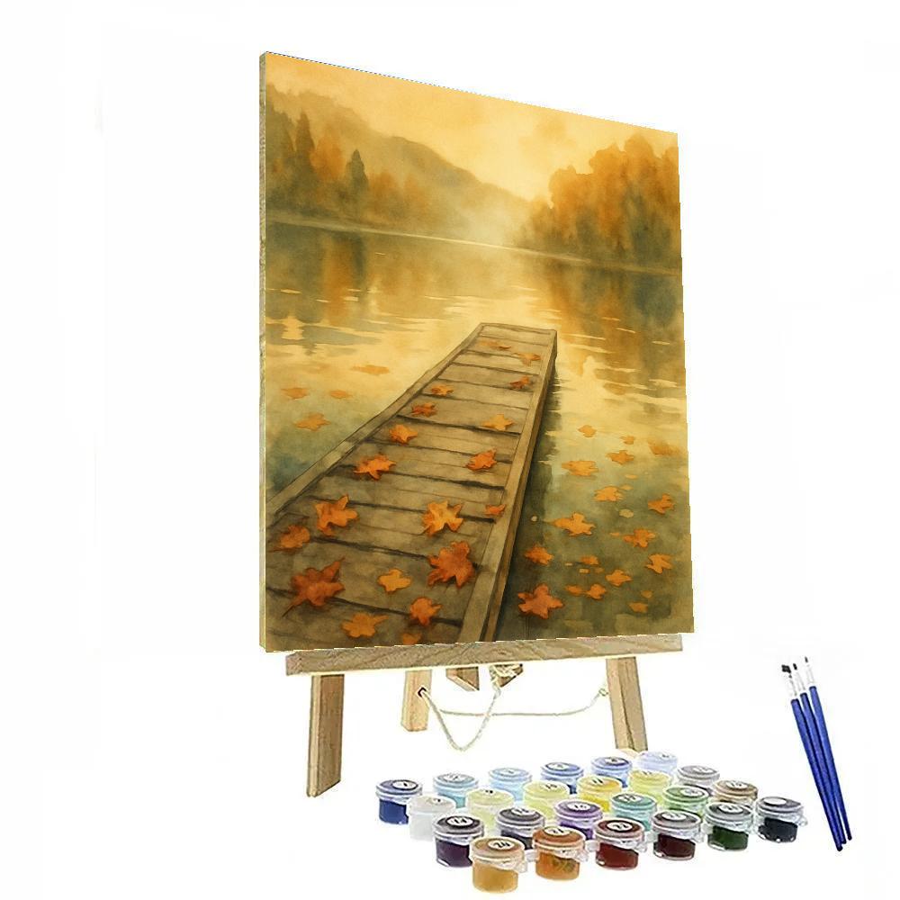 Autumn Dockside Embrace paint by numbers