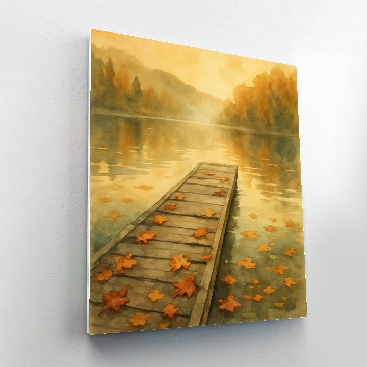 Autumn Dockside Embrace paint by numbers