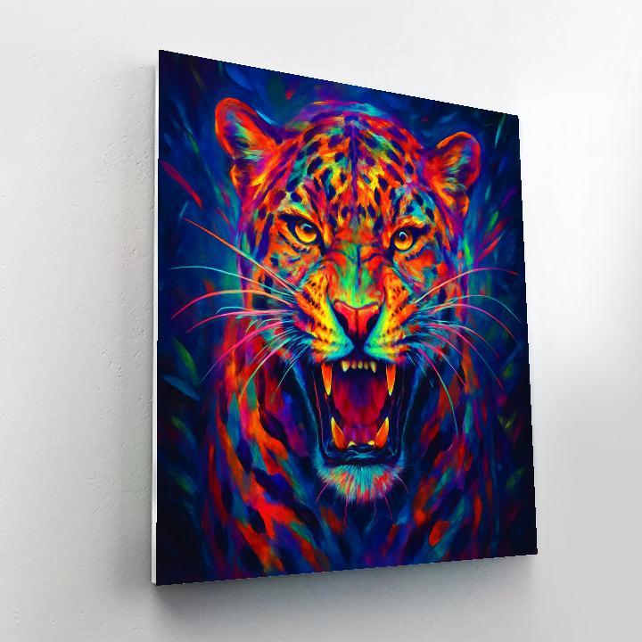 Electric Jaguar Expression Paint by numbers art