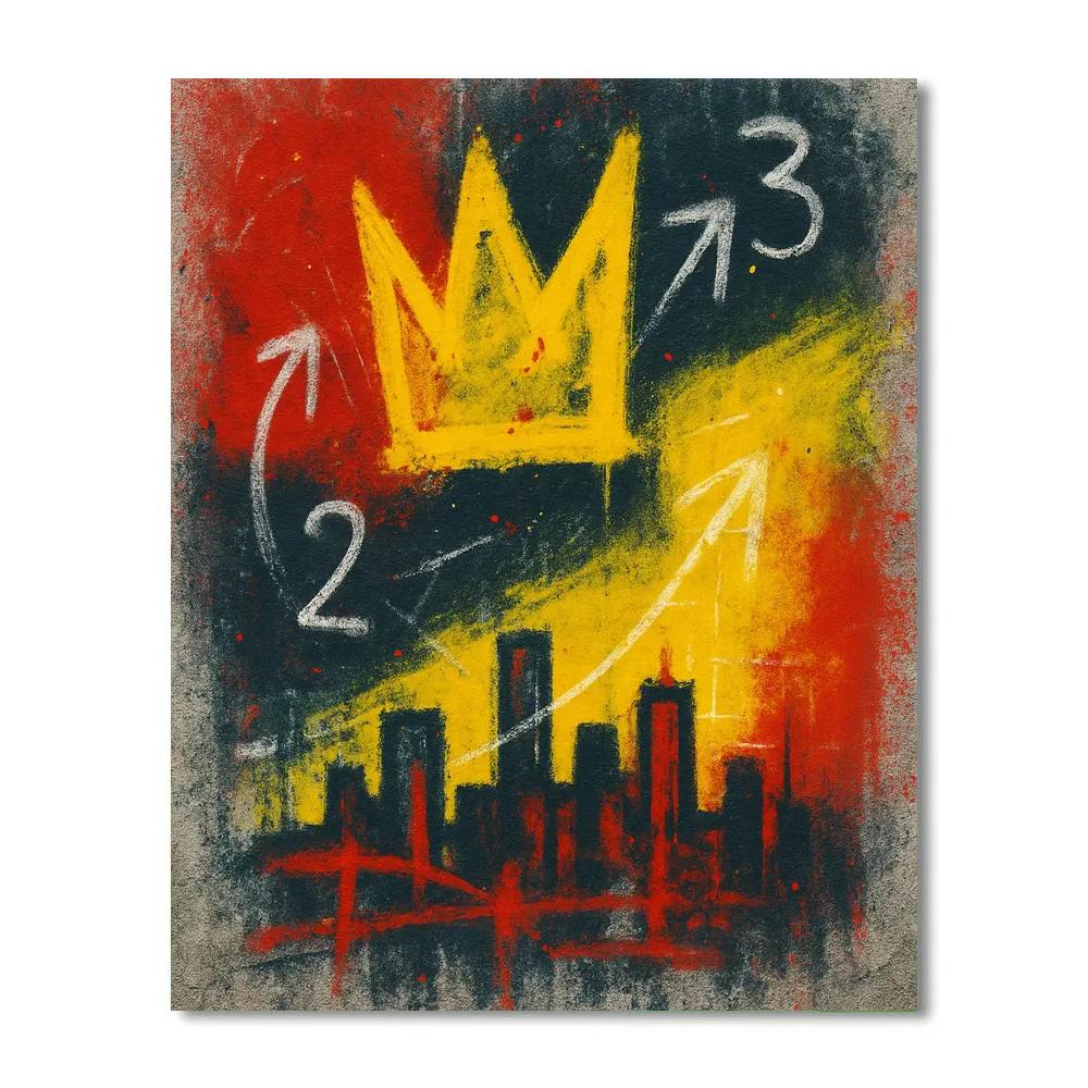 Basquiat City Echoes Paint by numbers art