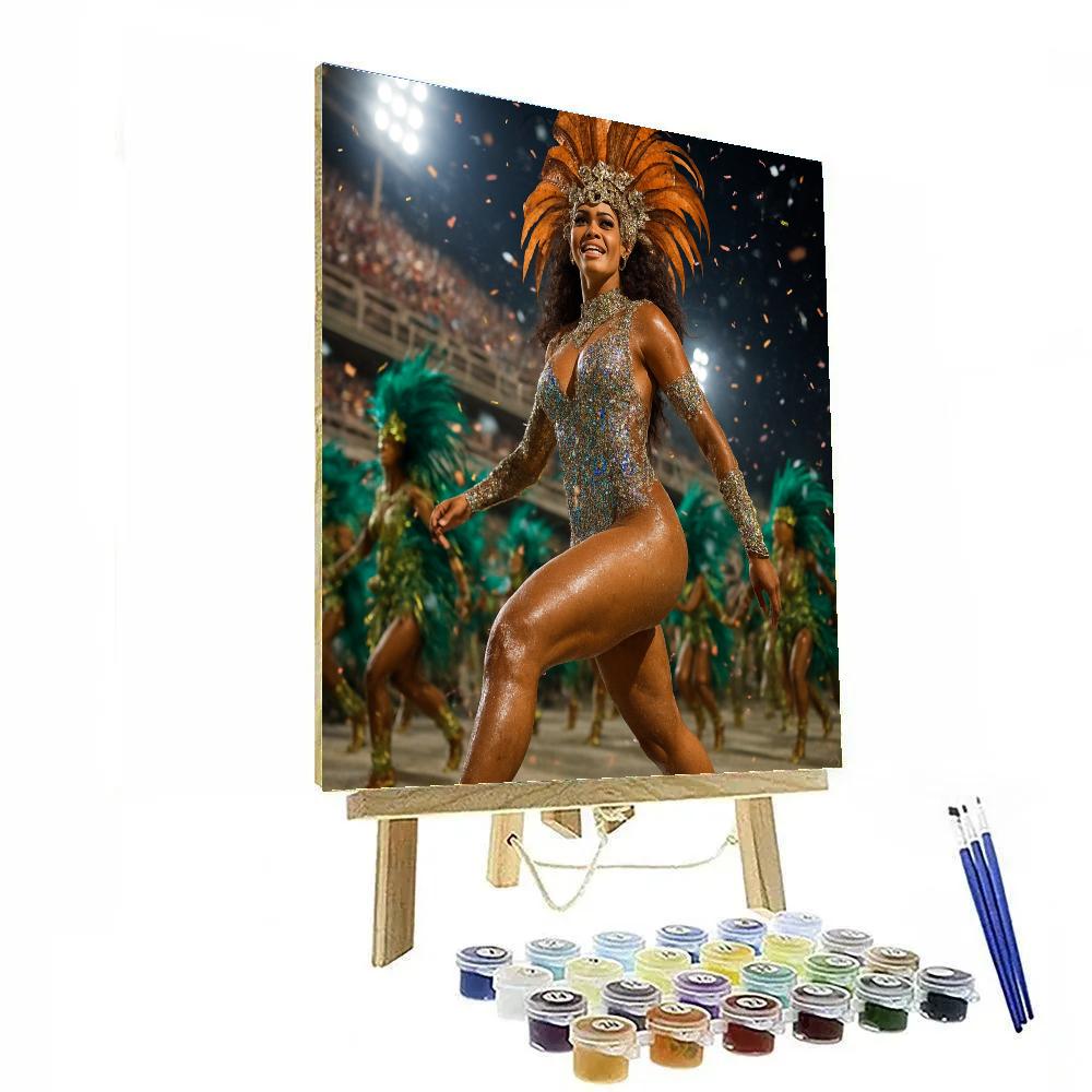 Rio Carnival Samba Spotlight Numbered painting kits