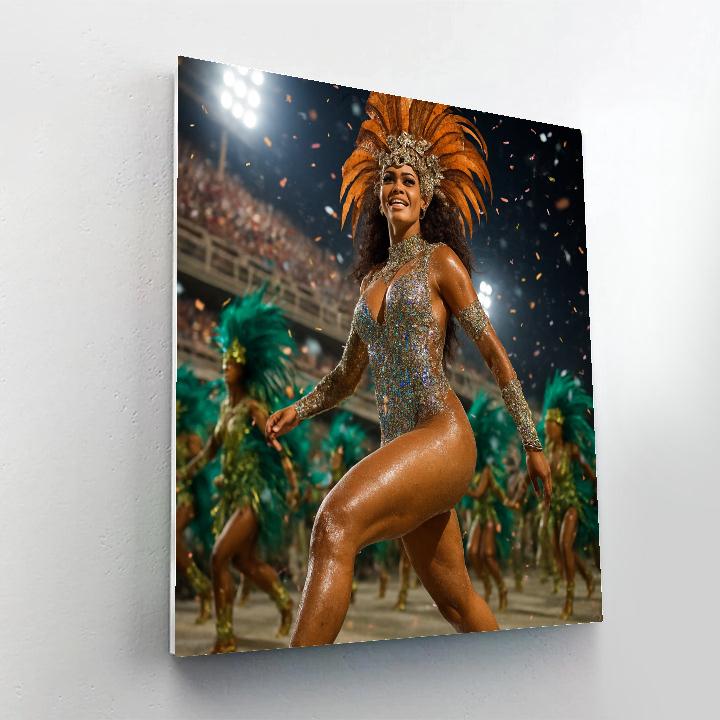 Rio Carnival Samba Spotlight Numbered painting kits