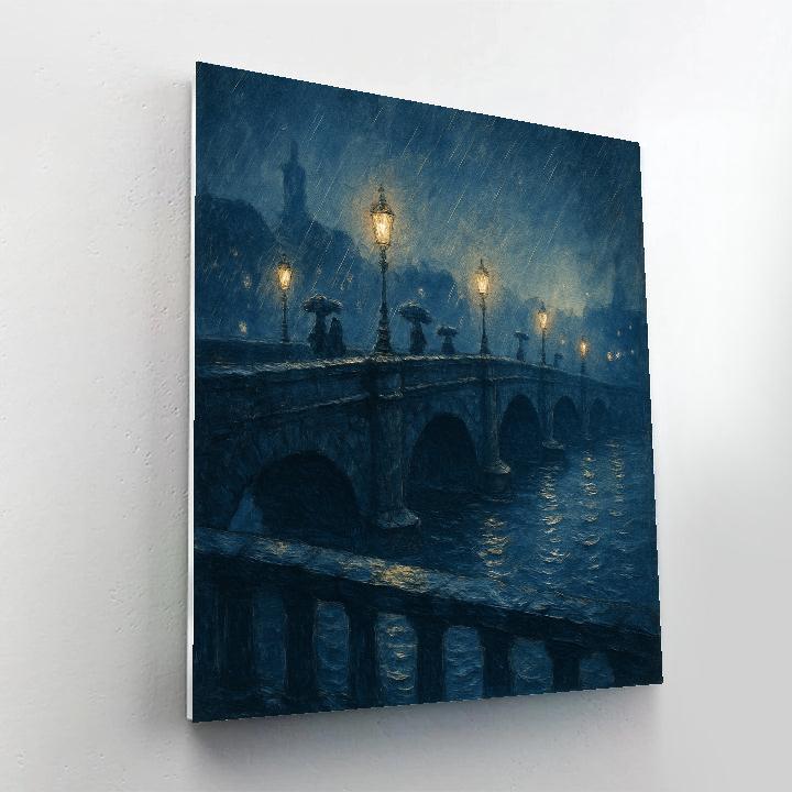 Midnight Bridge Impression Painting by numbers kit