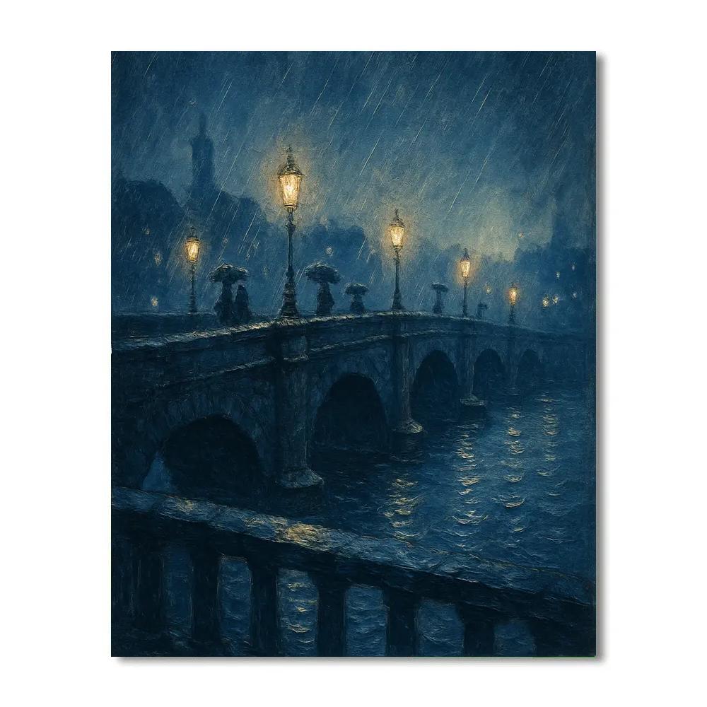 Midnight Bridge Impression Painting by numbers kit